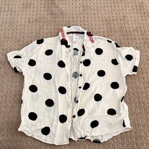 Disney Women Minnie Mouse Polka Dot shirt